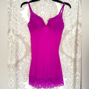 VS Sexy hot pink nightie slip dress 34B
